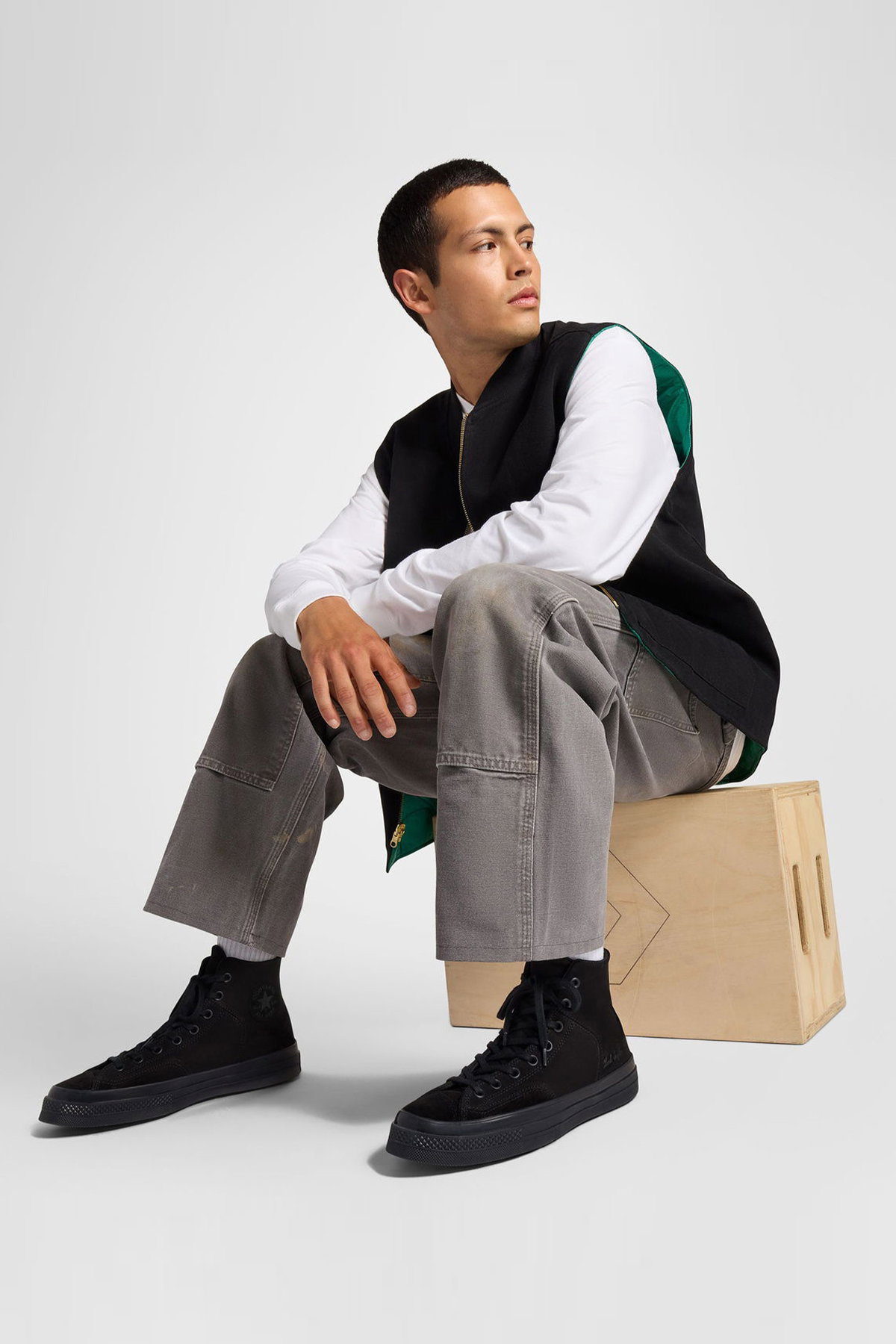 Converse Chuck 70 Marquis Erkek Süet Sneaker SIYAH