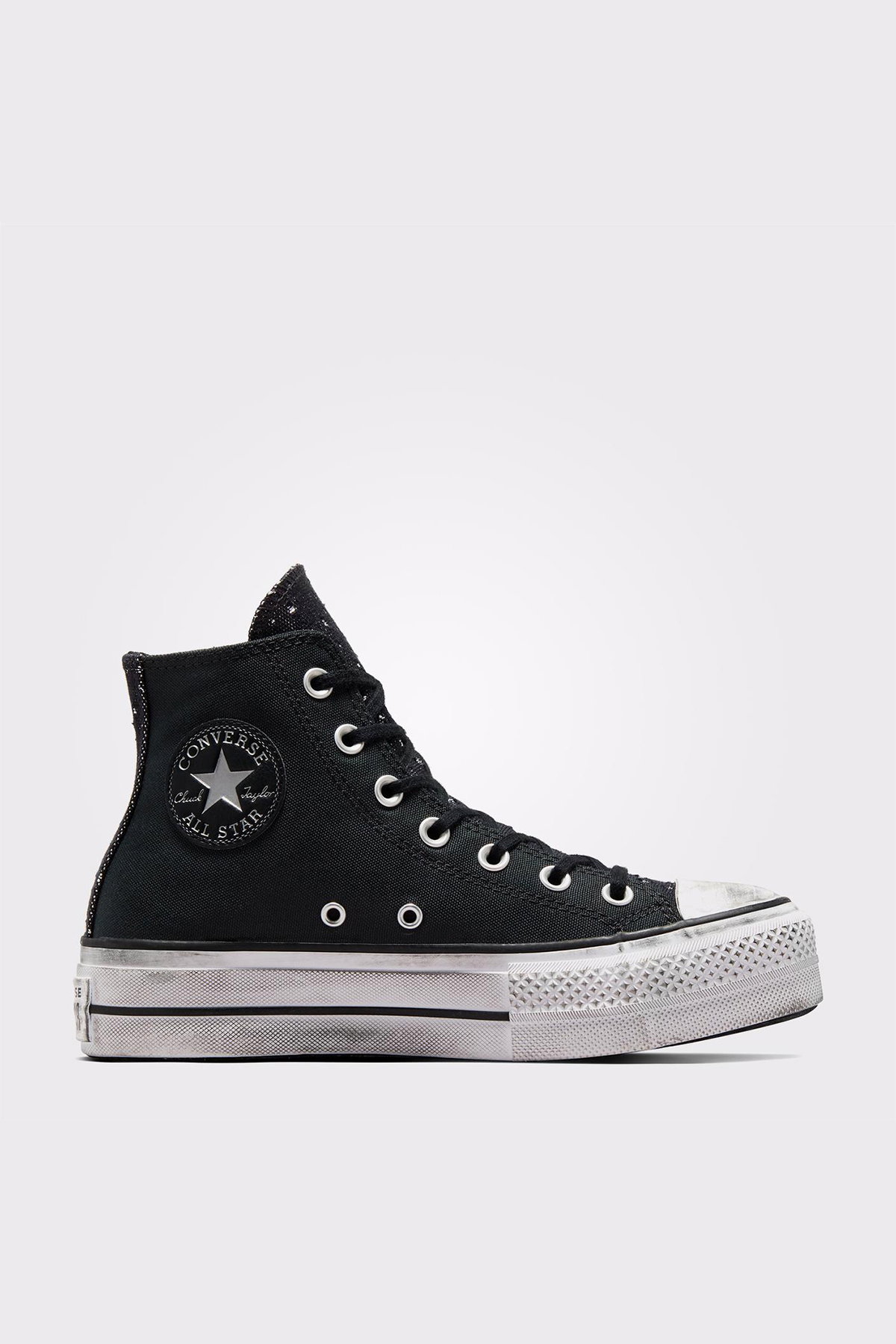 Converse Chuck Taylor All Star Lift Chrome Kadın Platform Sneaker SIYAH