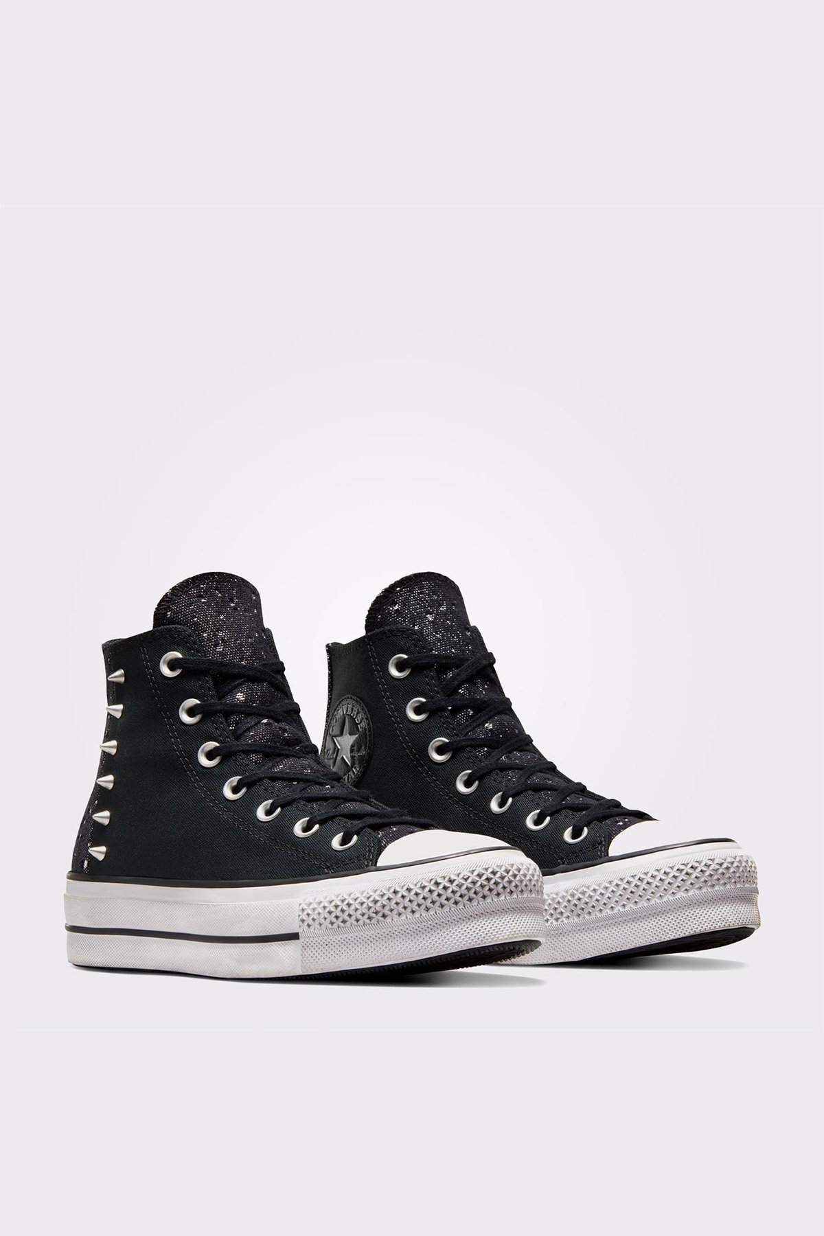 Converse Chuck Taylor All Star Lift Chrome Kadın Platform Sneaker SIYAH