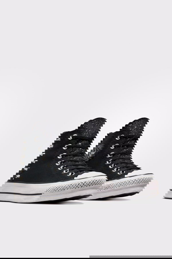 Converse Chuck Taylor All Star Lift Chrome Kadın Platform Sneaker SIYAH