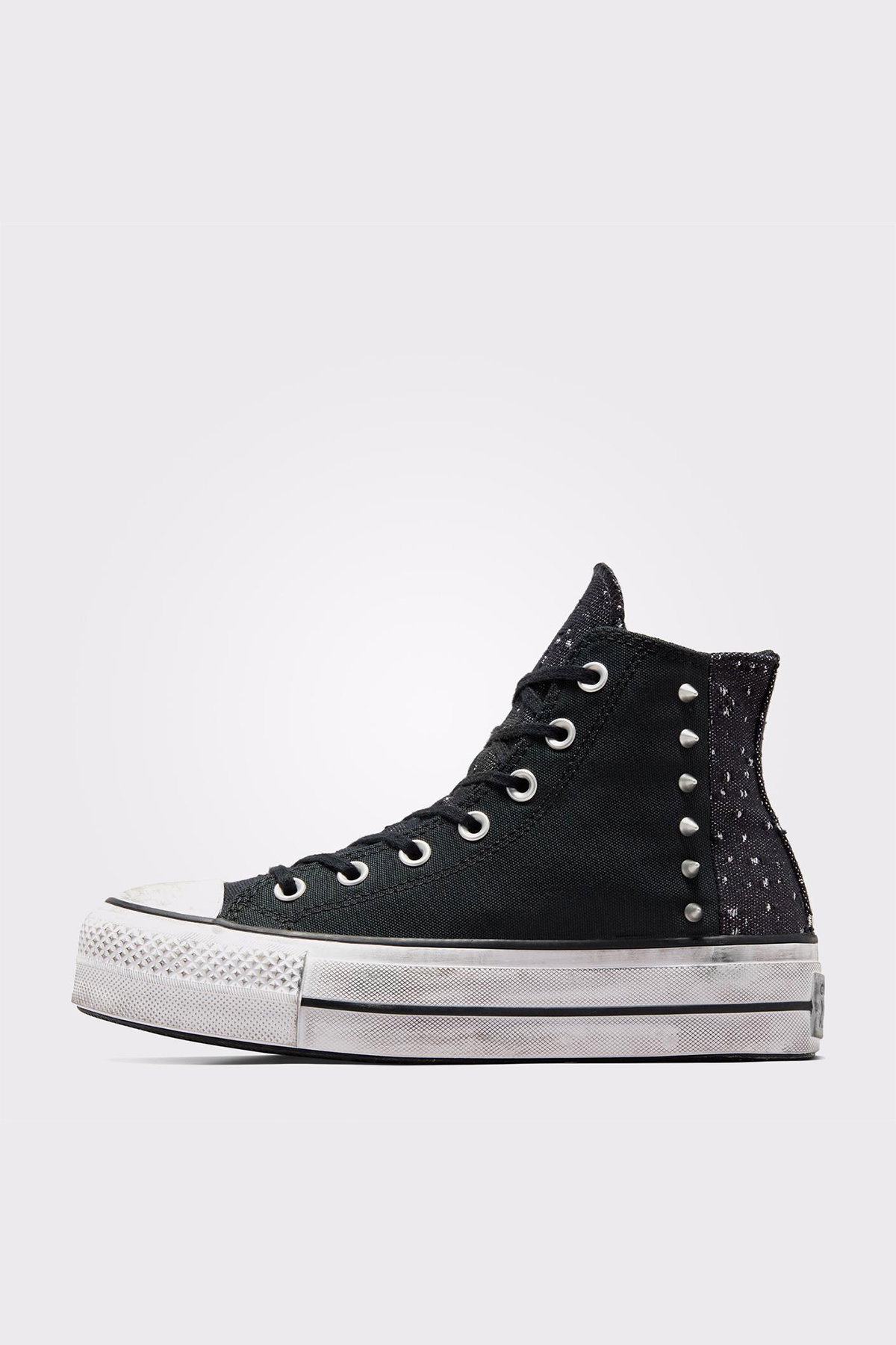 Converse Chuck Taylor All Star Lift Chrome Kadın Platform Sneaker SIYAH