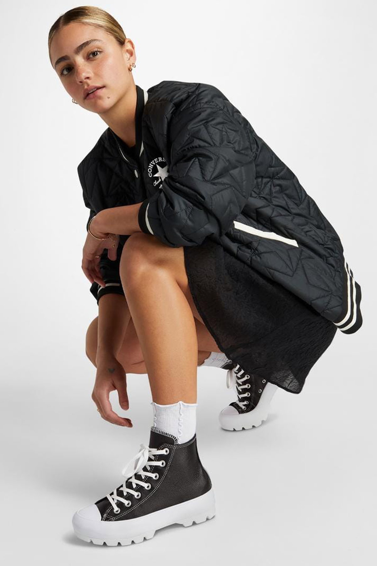 Converse Chuck Taylor All Star Lugged Kadın Sneaker SIYAH