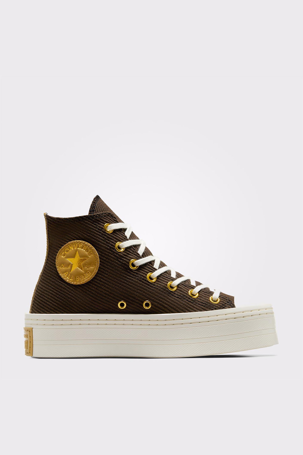 Converse Chuck Taylor All Star Modern Lift Corduroy KadınPlatform Sneaker KAHVERENGI