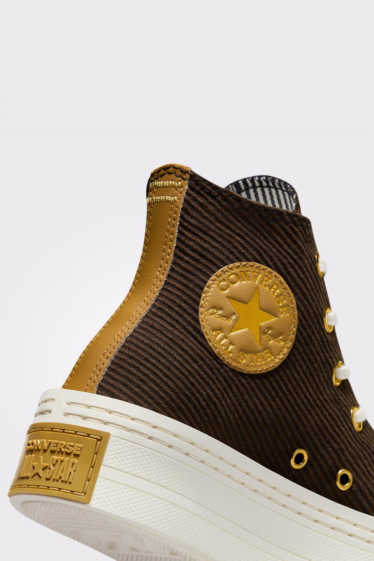Converse Chuck Taylor All Star Modern Lift Corduroy KadınPlatform Sneaker KAHVERENGI