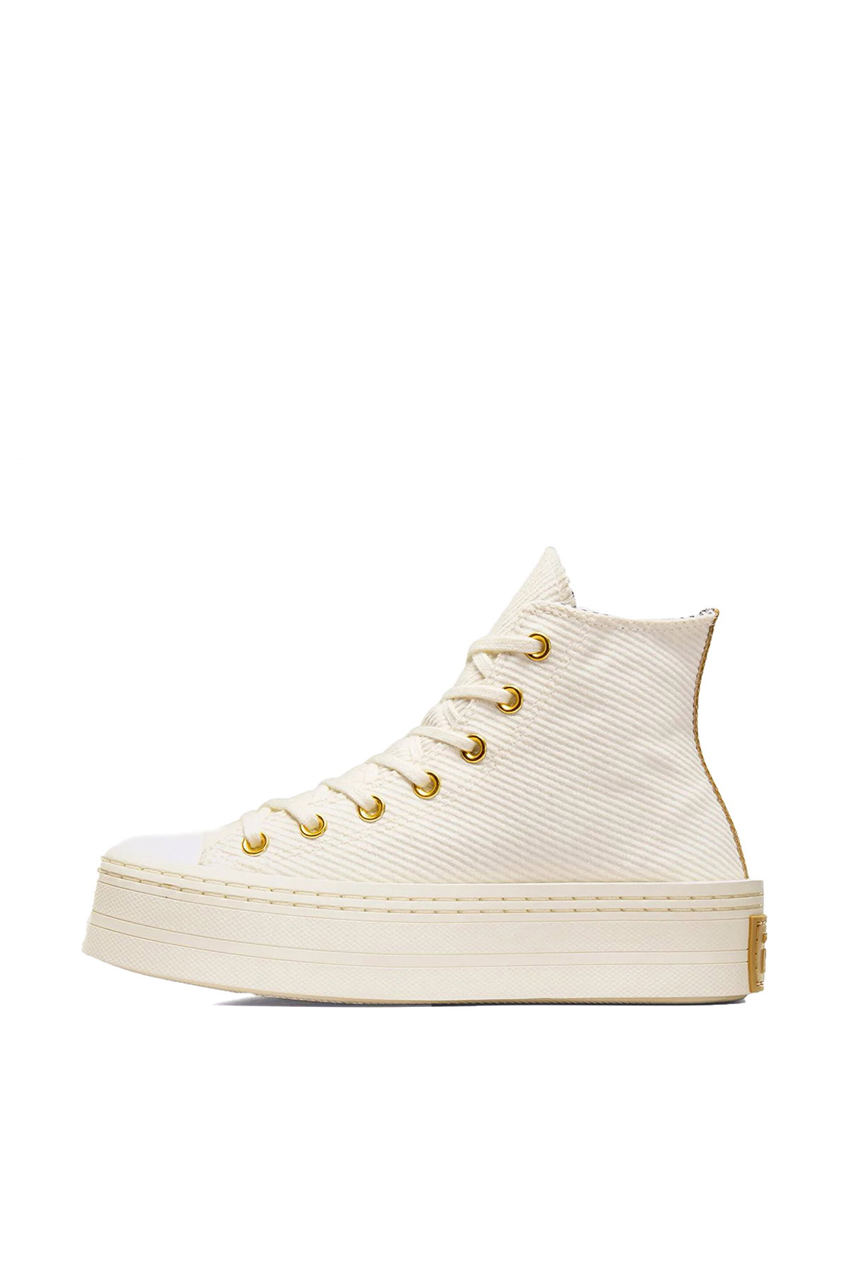 Converse Chuck Taylor All Star Modern Lift Corduroy Kadın Platform Sneaker KREM