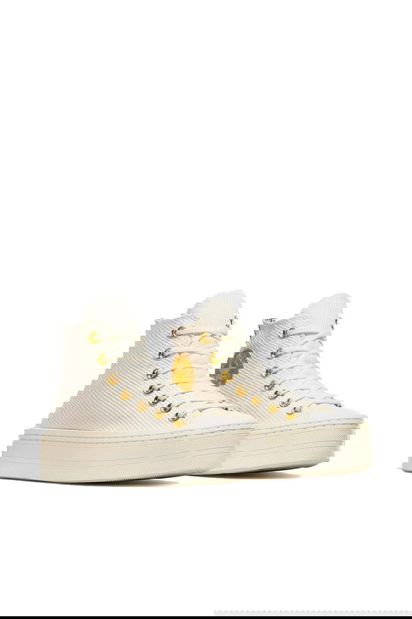 Converse Chuck Taylor All Star Modern Lift Corduroy Kadın Platform Sneaker KREM