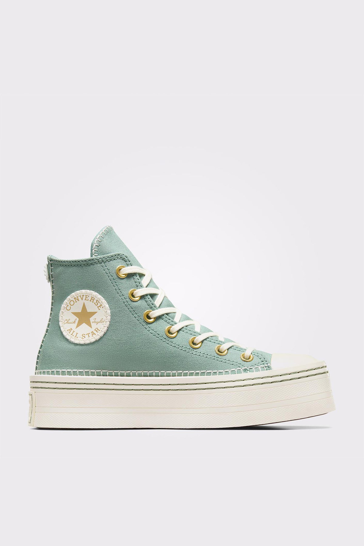 Converse Chuck Taylor All Star Lift Kadın Platform Sneaker YESIL