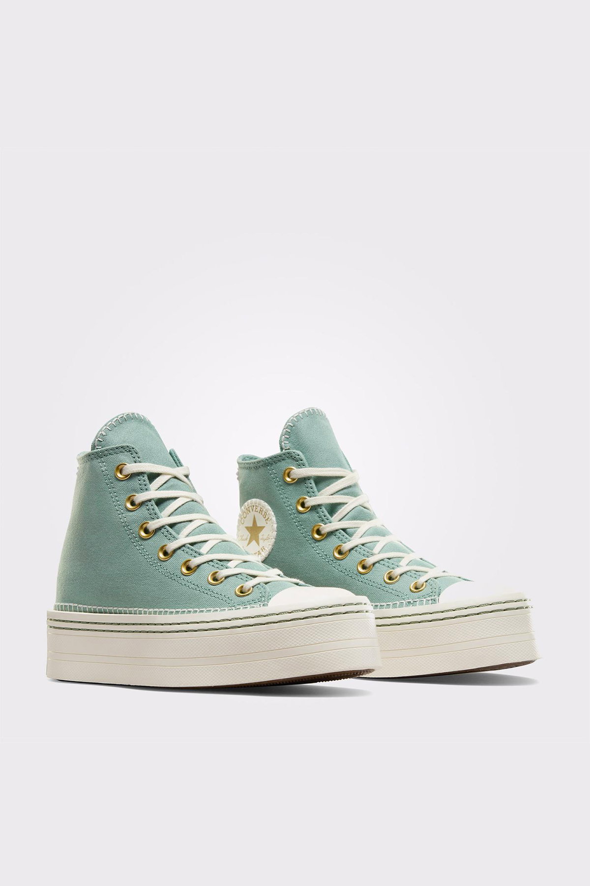 Converse Chuck Taylor All Star Lift Kadın Platform Sneaker YESIL
