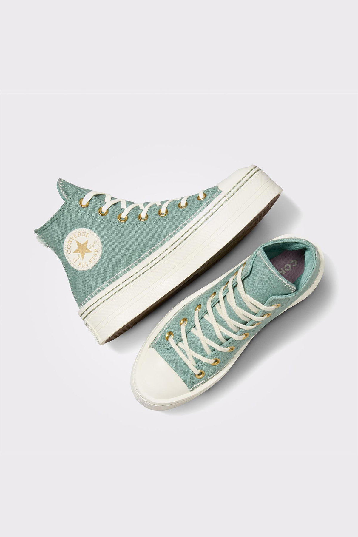 Converse Chuck Taylor All Star Lift Kadın Platform Sneaker YESIL