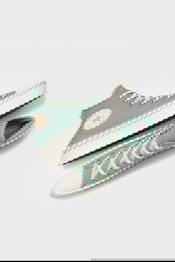 Converse Chuck Taylor All Star Lift Kadın Platform Sneaker YESIL