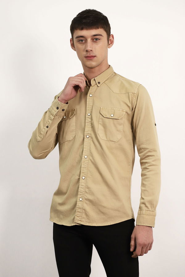Çıtçıtlı Gömlek CAMEL Çıtçıtlı Gömlek CAMEL