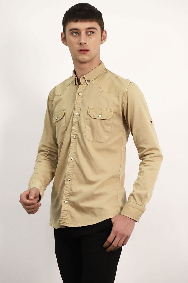 Çıtçıtlı Gömlek CAMEL Çıtçıtlı Gömlek CAMEL