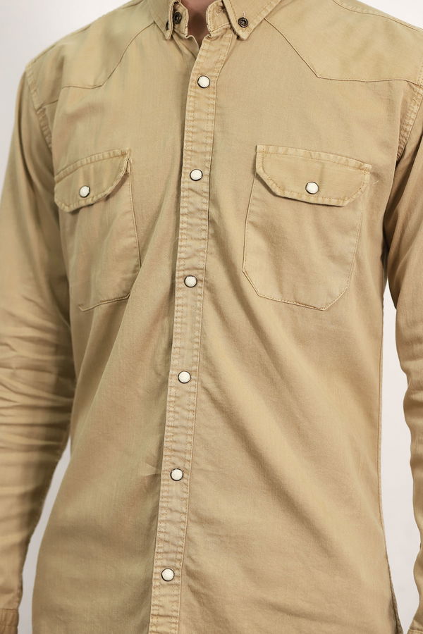 Çıtçıtlı Gömlek CAMEL Çıtçıtlı Gömlek CAMEL