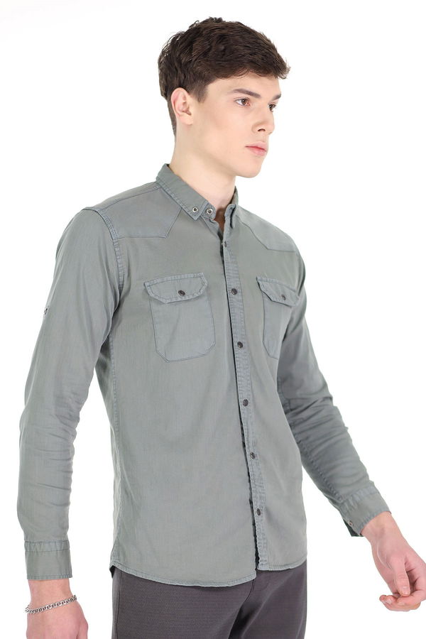 Çıtçıtlı Gömlek YESIL Çıtçıtlı Gömlek YESIL