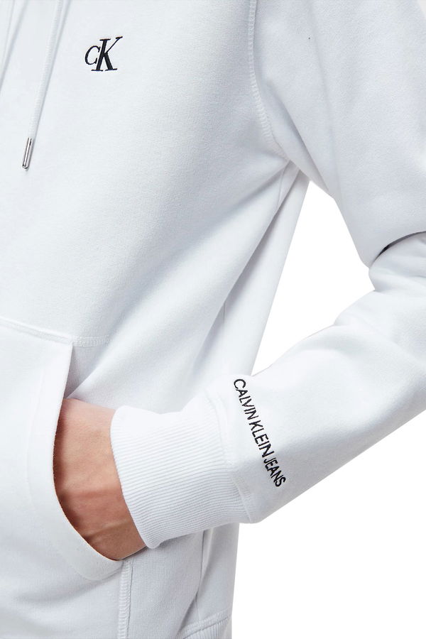 Calvin Klein Kapüşonlu Erkek Sweat BEYAZ