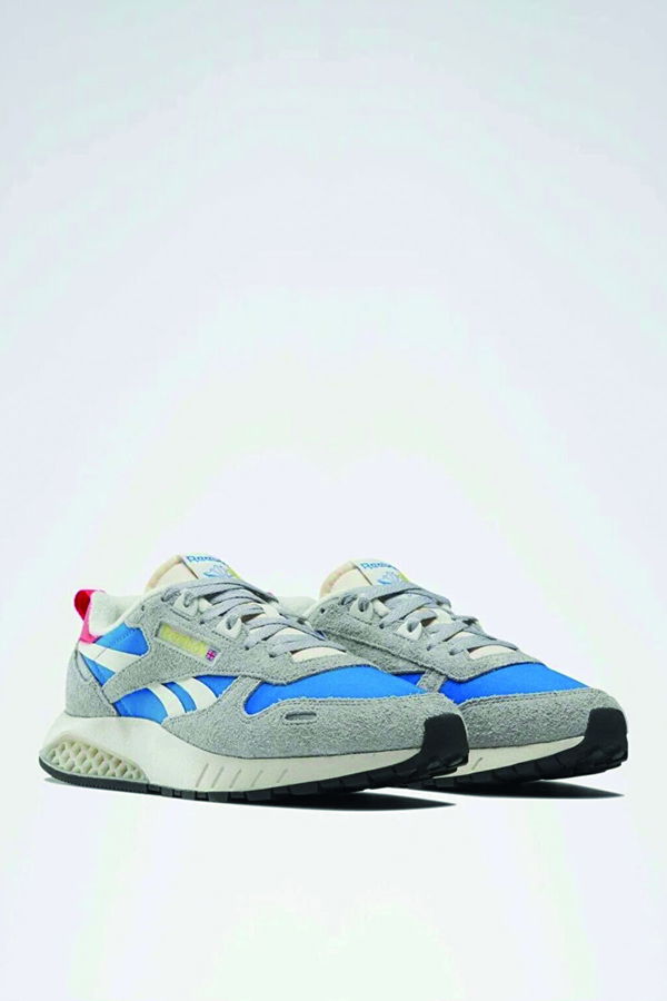 Reebok Classic Leather Hexalite Erkek Spor Ayakkabı GRİ MAVİ