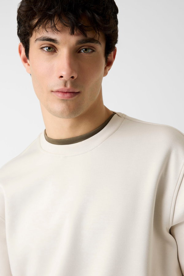 Guess Erkek Sweat Krem