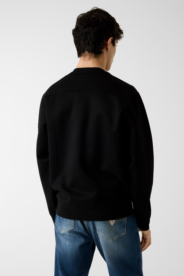 Guess Bisiklet Yaka Erkek Sweat SIYAH