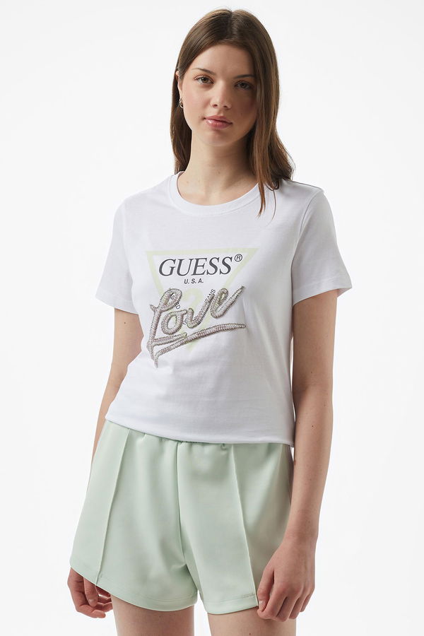 Guess Kadın T-shirt Beyaz