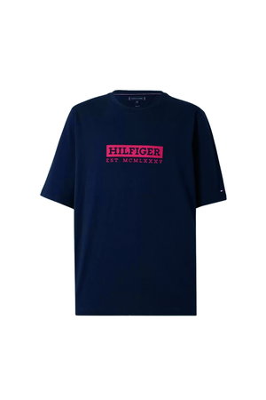 Tommy Hilfiger Erkek T-shirt LACIVERT