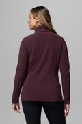 Columbia Basin Trail Iii Kadın Fermuarlı Polar BORDO