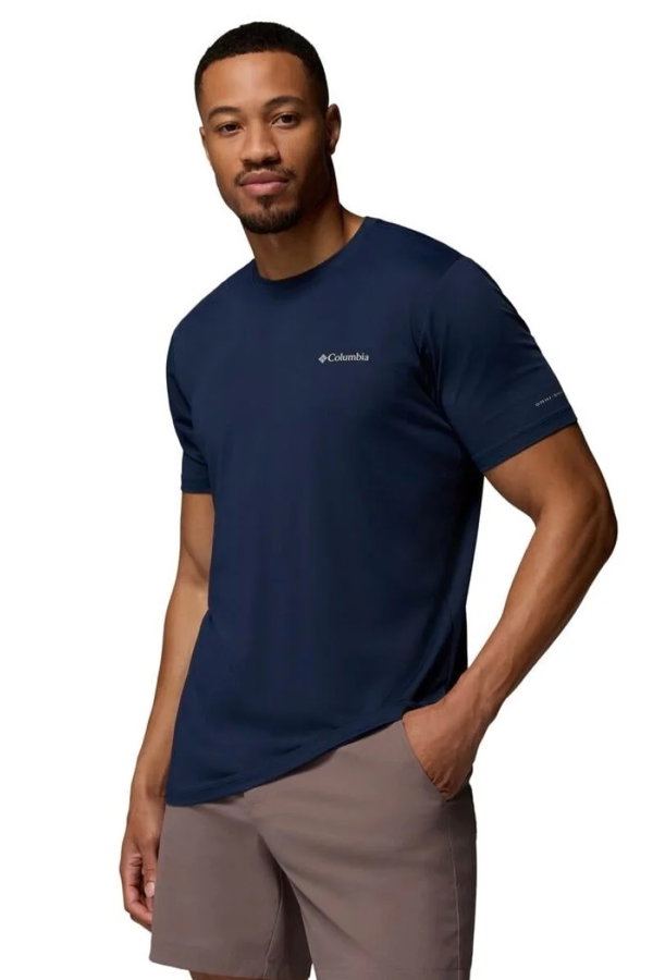 Columbia Erkek Bisiklet Yaka T-shirt LACIVERT