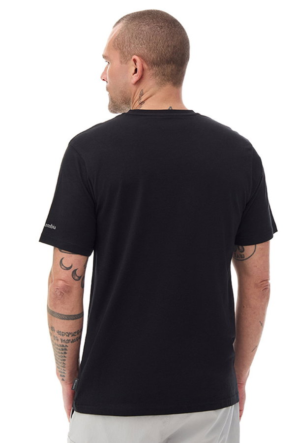 Columbia Erkek Bisiklet Yaka T-shirt SIYAH