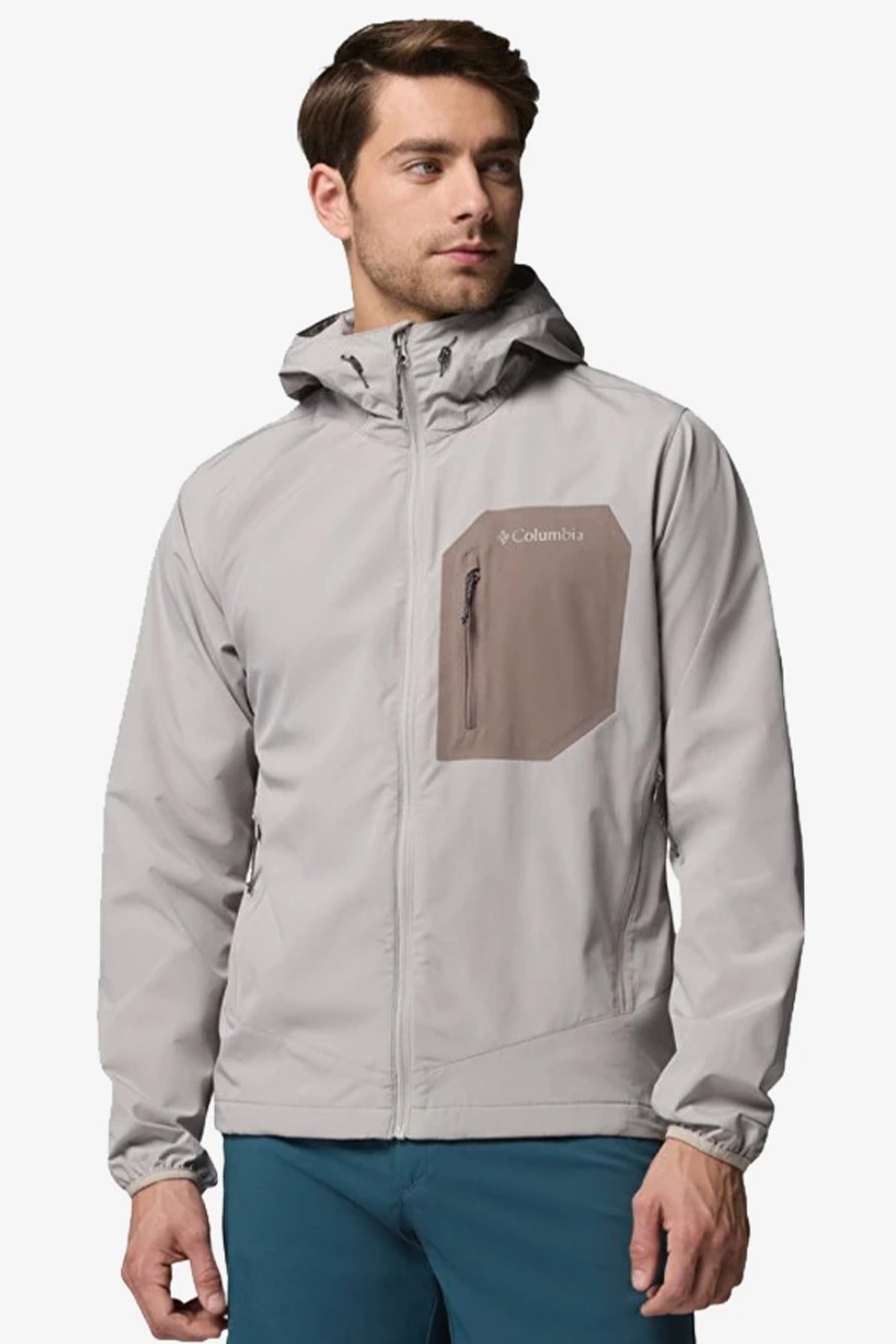 Columbia  Tall Heights III Kapüşonlu Erkek Softshell Mont BEJ