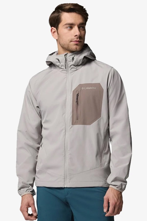 Columbia  Tall Heights III Kapüşonlu Erkek Softshell Mont BEJ