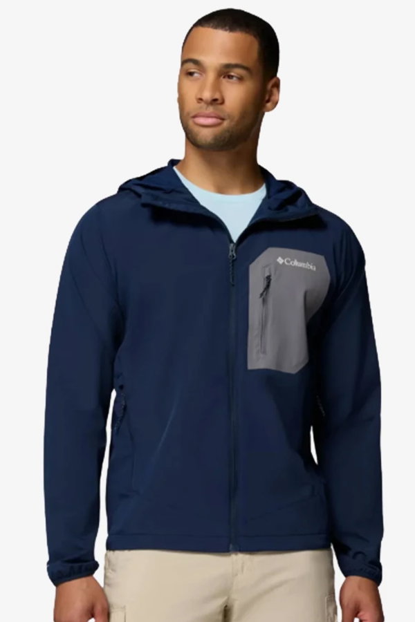 Columbia  Tall Heights III Kapüşonlu Erkek Softshell Mont LACIVERT