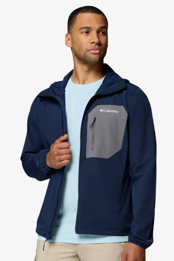 Columbia  Tall Heights III Kapüşonlu Erkek Softshell Mont LACIVERT
