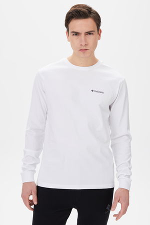 Columbia Erkek Uzun Kollu T-shirt Beyaz