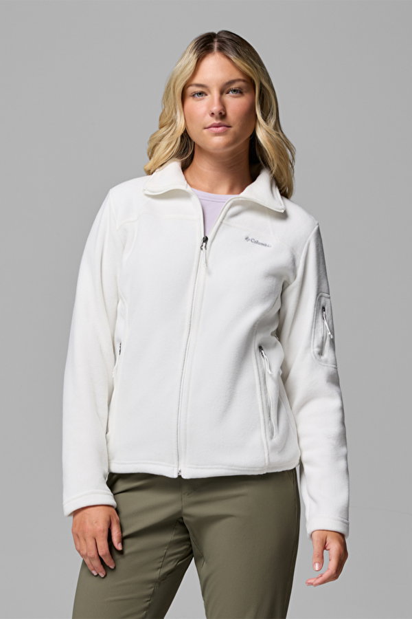 Columbia Fast Trek Ii Kadın Fermuarlı Polar Beyaz