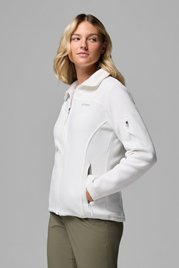Columbia Fast Trek Ii Kadın Fermuarlı Polar Beyaz
