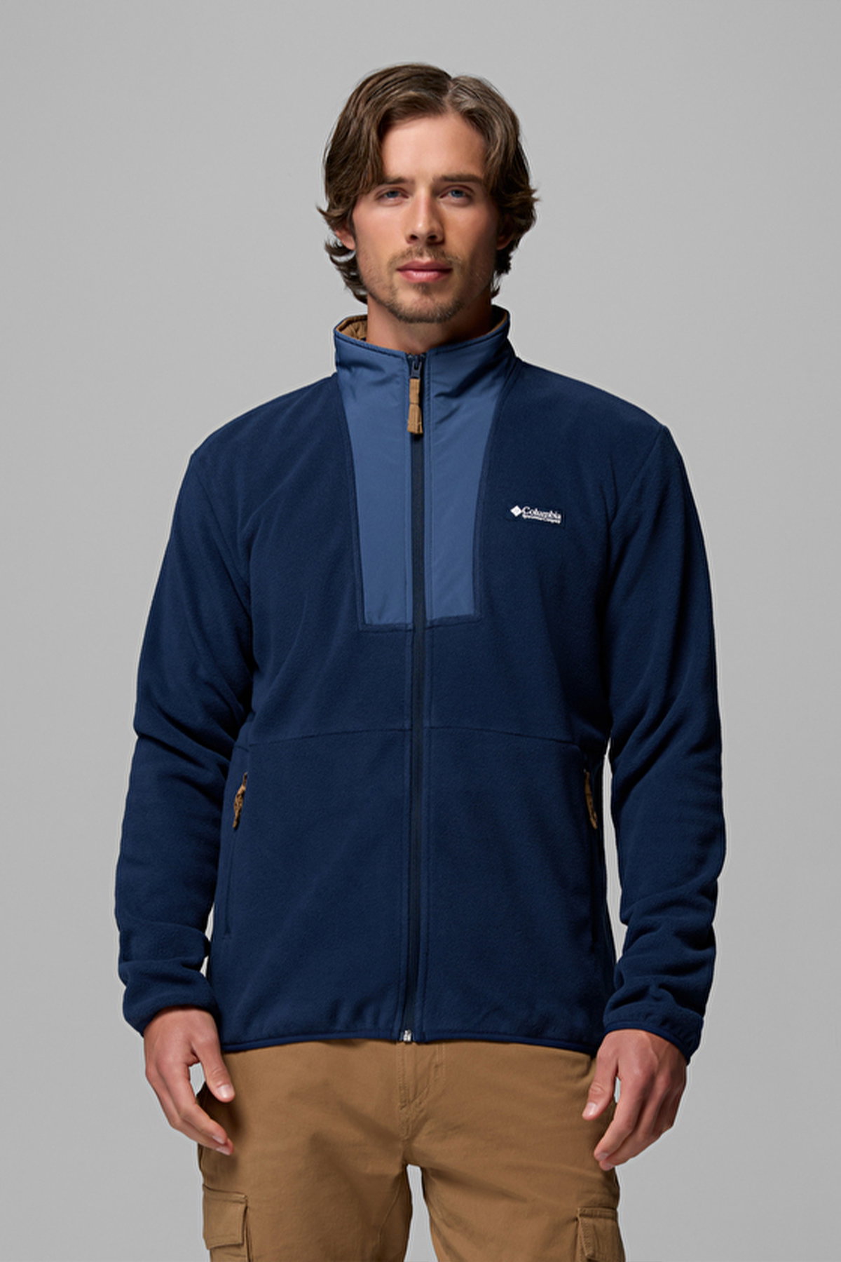 Columbia Sequoia Grove II FZ Fleece Erkek Fermuarlı Polar LACIVERT