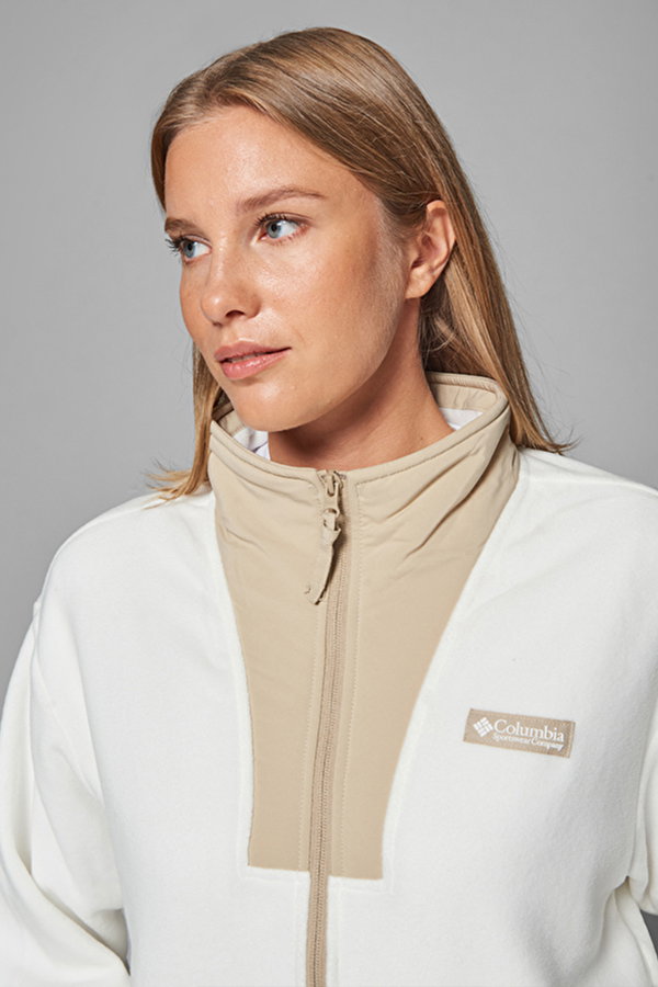 Columbia Sequoia Grove II Kadın Fermuarlı Polar KREM