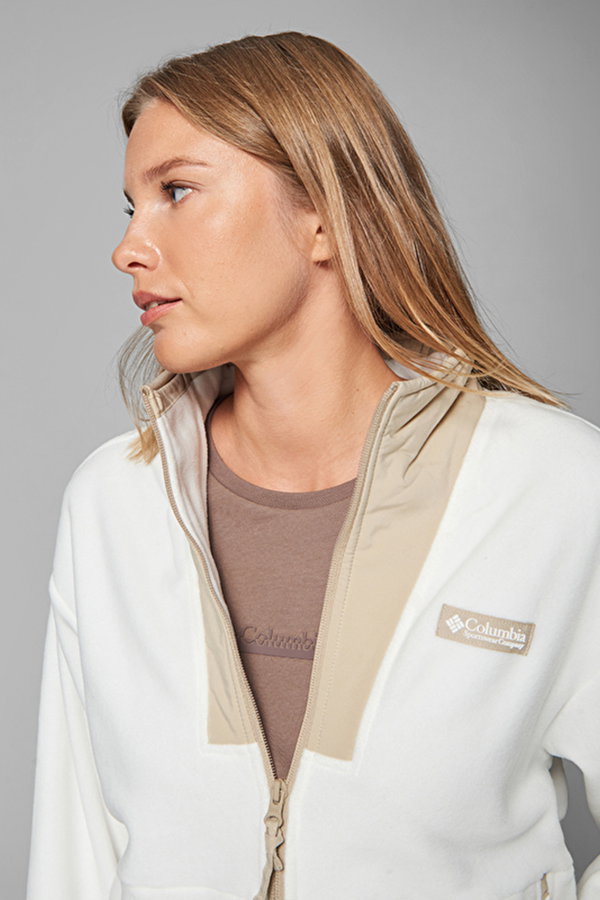 Columbia Sequoia Grove II Kadın Fermuarlı Polar KREM