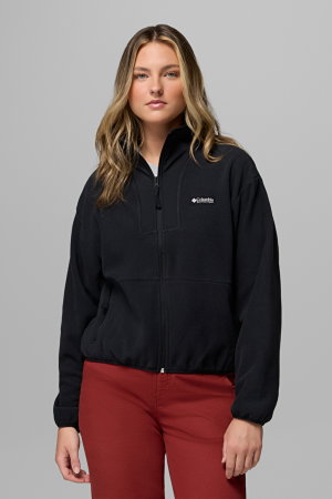 Columbia Sequoia Grove II Kadın Fermuarlı Polar SIYAH