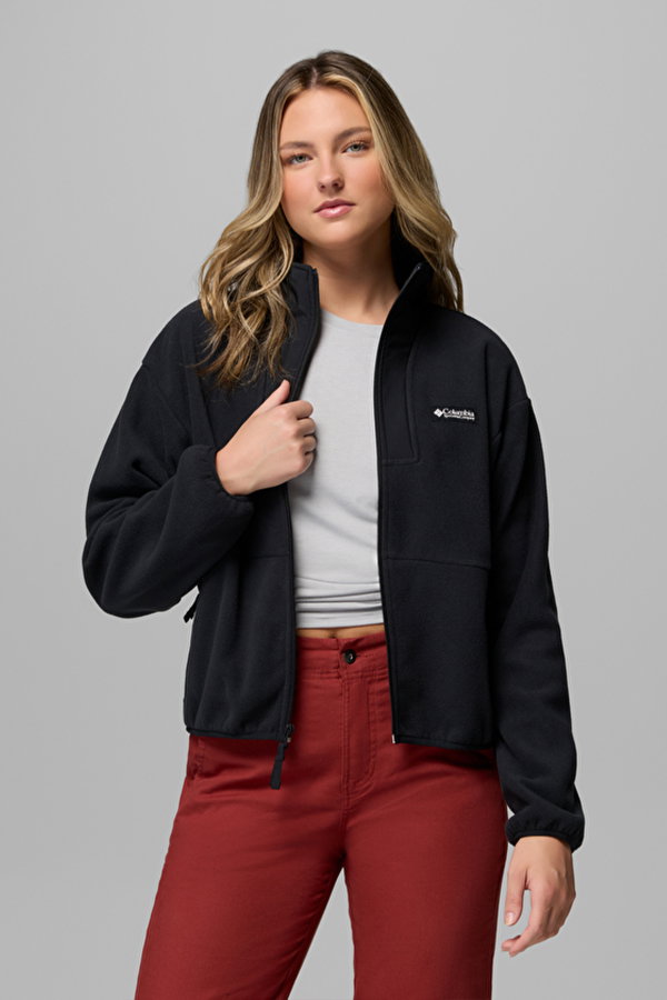 Columbia Sequoia Grove II Kadın Fermuarlı Polar SIYAH