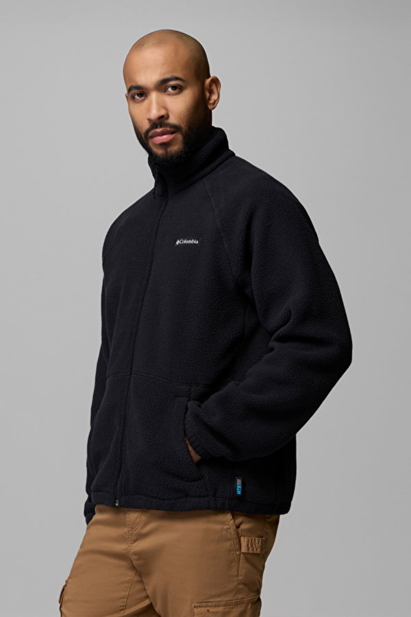 Columbia Timber Crest MTR Fleece Erkek Fermuarlı Polar SIYAH
