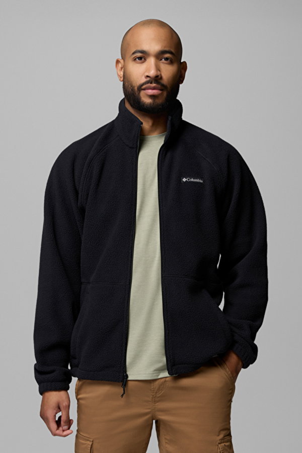 Columbia Timber Crest MTR Fleece Erkek Fermuarlı Polar SIYAH
