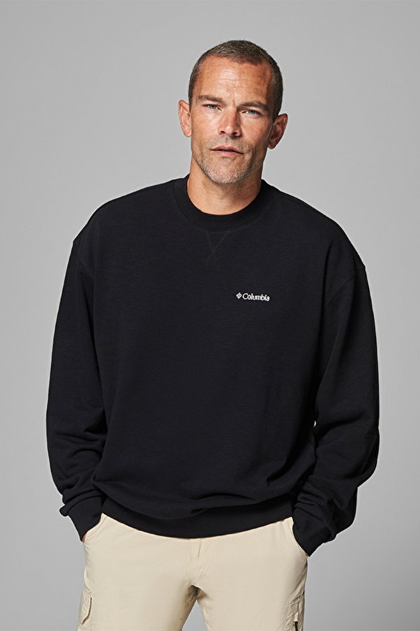 Columbia Triangle Crewneck Erkek Sweatshirt SIYAH