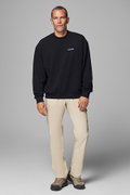 Columbia Triangle Crewneck Erkek Sweatshirt SIYAH