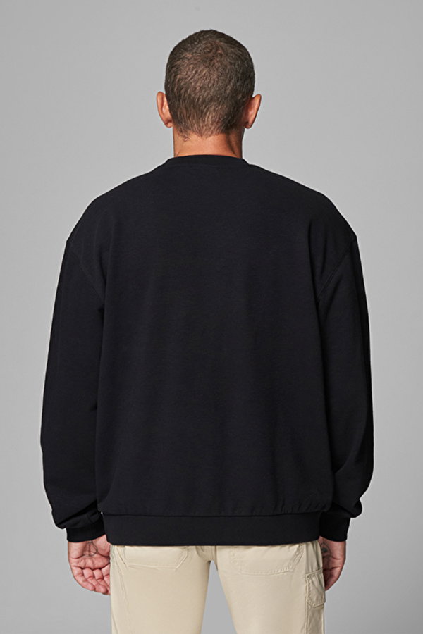 Columbia Triangle Crewneck Erkek Sweatshirt SIYAH