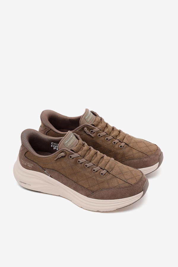 Skechers Slip-ins: Contour Foam - Cozy Fit Erkek Spor Ayakkabı KAHVERENGI