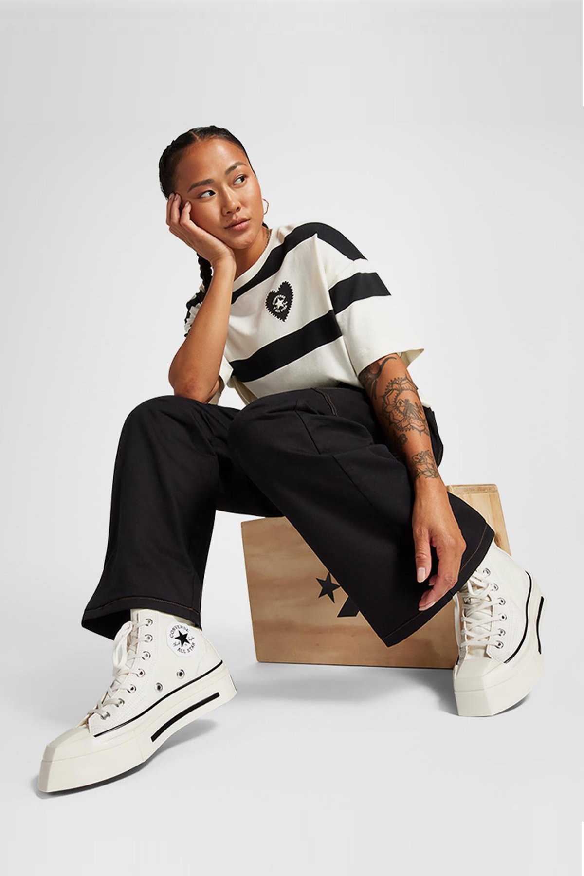 Converse Chuck 70 De Luxe Squared Unisex Platform Sneaker BEYAZ