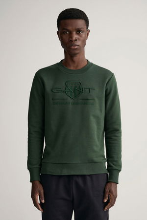 Gant Ön Baskılı Erkek Sweat YEŞİL Gant Ön Baskılı Erkek Sweat YEŞİL