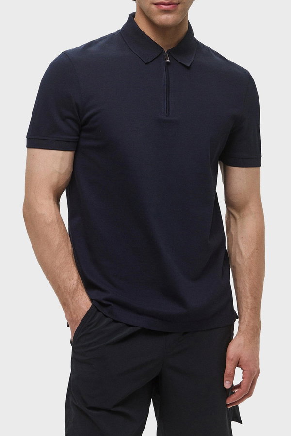 Tommy Hilfiger Polo Yaka T-shirt LACIVERT