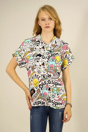 Gabria Desenli Gömlek Gabria Desenli Gömlek