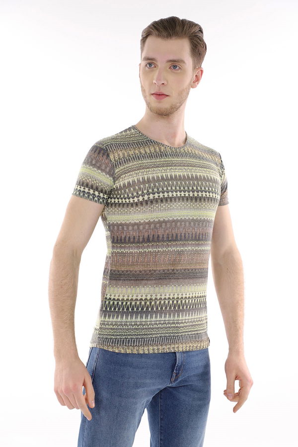 Desenli T-Shirt YESIL Desenli T-Shirt YESIL